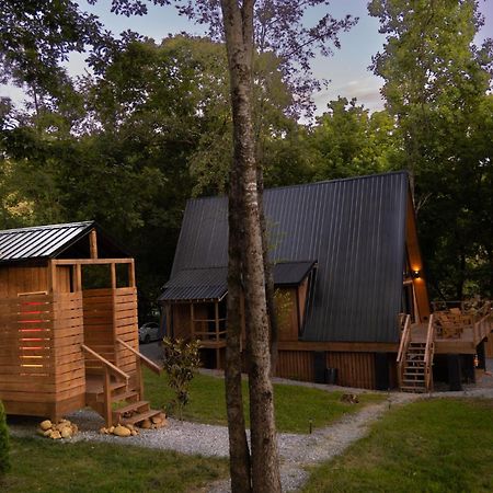 Valhalla Cabins Aframes With Hot Tubs & Sauna Cosby エクステリア 写真
